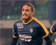  ?? ANSA ?? Martin Caceres, 30 anni, difensore, nazionale uruguaiano