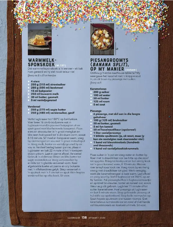 WARMMELK-SPONSKOEK - PressReader