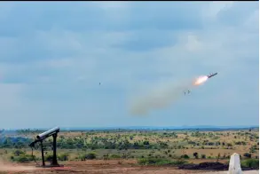  ?? THE NEW WEAPON ?? Indigenous­ly developed MPATGM was successful­ly tested on Sept. 16