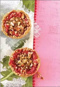  ?? TRIBUNE CONTENT AGENCY ?? These sweet mini pies are made from healthy ingredient­s.