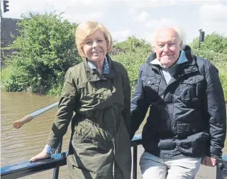  ?? ?? Prunella Scales and Timothy West in Channel 4’s Great Canal Journeys