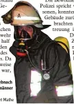  ?? Archivfoto: Herbert Mathe ?? Beim Brand in Siebnach mussten Feuerwehrm­änner Atemschutz tragen.