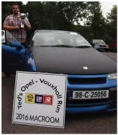  ??  ?? TOP: Ted O’Connell presenting Neil Hourihan, Cork, the winner of the Kevin O’Leary Perpetual Cup for Best Opel, with his Corsa A.
ABOVE: Daragh Costello, Newmarket, winner of the Rentokil Perpetual Cup for Best Modified Car at this years Ted’s 9th...