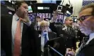  ?? Photograph: Richard Drew/AP ?? ‘We broke it. We broke GME at open,’ one Reddit user wrote on Monday after the New York stock exchange halted trading.