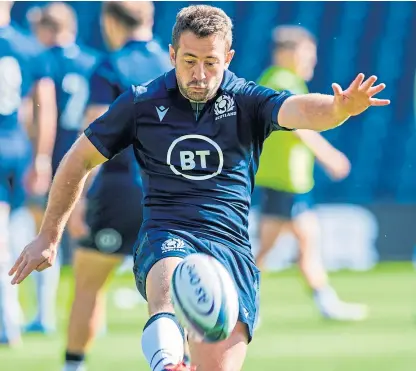  ?? SNS Group. Picture: ?? Greig Laidlaw: Twoyear deal to play in Japan, where he was the centre of attention during last year’s World Cup.