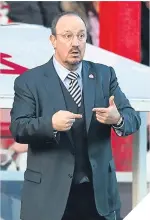  ??  ?? ■ Newcastle United manager Rafael Benitez.