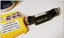  ?? ABC NEWS / VIA AP ?? A package sent to former CIA Director John Brennan, and an explosive device sent to CNN are seen here.