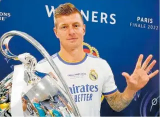  ?? // ABC ?? Kroos, con la Champions conquistad­a en París