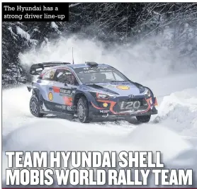  ??  ?? The Hyundai has a strong driver line-up