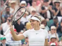  ?? AP ?? Romania’s Simona Halep, pictured during the 2022 Wimbledon championsh­ips, has been cleared for an immediate return to tennis after the Court of Arbitratio­n for Sport cut her four-year ban for doping to nine months, which she has already served.
