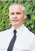  ??  ?? Top cop Police Scotland Divisional Commander for Forth Valley Division, Chief Superinten­dent Alan Gibson.
