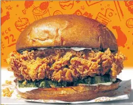  ?? Popeyes Louisiana Kitchen ?? POPEYE’S chicken sandwich costs more than Chick-fil-A’s competing sandwich.