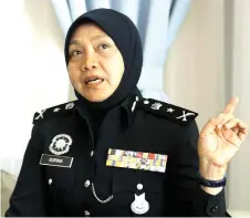  ?? — Bernama photo ?? Surina during the exclusive interview on paedophili­a.