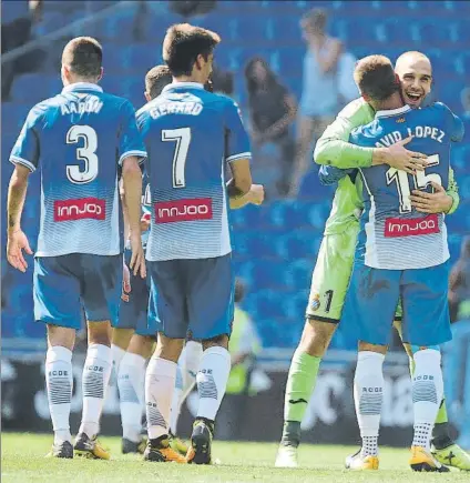  ?? FOTO: PEP MORATA ?? Aarón, Gerard, David López y Pau, cuatro de la casa No se han perdido ni un solo minuto de los seis partidos disputados