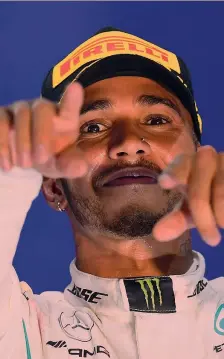  ?? GETTY ?? Lewis Hamilton, 33 anni, si conferma signore di Singapore