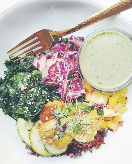  ?? Sakara ?? JAMAICAN jerk bowl from Sakara, a delivery service whose meals offer a mix of f lavors and can be unexpected­ly delicious.