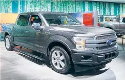  ??  ?? Ford bringt den Pick-up-Bestseller F-150 erstmals mit Diesel, der 3,0-Liter-V6 leistet 250 PS. So viel zur Dieseldeba­tte ...