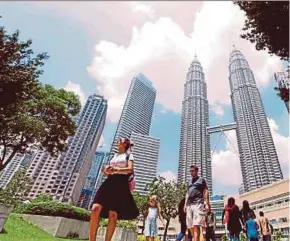  ??  ?? The Asian Developmen­t Bank says while travel restrictio­ns within Malaysia have been removed, domestic tourism is not expected to make up for the loss of internatio­nal tourist arrivals.
