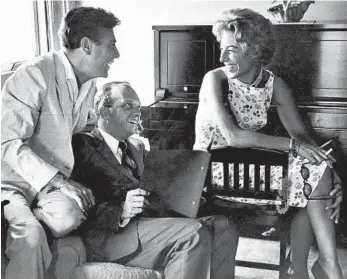  ?? Rodgers-Beaty-Guettel family MARY RODGERS ?? with Marshall Barer, left, Hal Prince in 1960.