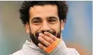  ??  ?? ROLE MODEL Liverpool’s Mo Salah