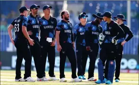  ?? Photo: ICC ?? Tough…The UAE are on the brink of saving their one-day internatio­nal status, as well as earning a place at the Cricket World Cup Qualifier in Zimbabwe in June, after beating Namibia in Windhoek.