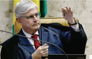  ?? Pedro Ladeira - 14.jun.2017/Folhapress ?? O procurador-geral da República, Rodrigo Janot, que pediu ao STF para separar inquérito de corrupção e obstrução de Justiça contra o presidente