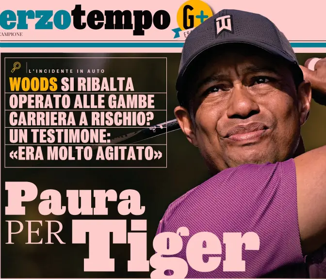  ??  ?? Gazzetta .it
Guarda sul nostro sito tutti gli aggiorname­nti relativi all’incidente occorso a Tiger Woods in California