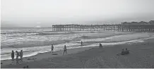  ?? DAWN GILBERTSON/ USA TODAY NETWORK ?? In general, beaches such as Pacific Beach in San Diego, with Crystal Pier as a backdrop, remain open.