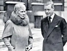  ?? ?? Grief beyond words: The dowager Queen Mary with the Duke of Windsor in 1945