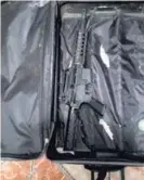  ?? CORTESÍA OIJ. ?? Una menor de edad tenía escondido un rifle AR-15.