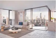  ??  ?? The Vue developmen­t which is experienci­ng strong interest as a luxury penthouse goes for $5 million.