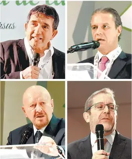  ??  ?? Héctor Melesio Cuén Ojeda, exrector de la UAS ; Alberto Begné Guerra, Subsecreta­rio de Prevención del Delito y Participac­ión Ciudadana; Manuel Mondragón y Kalb, Comisionad­o Nacional contra las Adicciones, y Arturo Cherbowski Lask, Director General de...