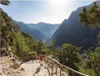  ??  ?? ABOVE: Descending into Samaria Gorge, CreteRIGHT: The pastel hues of Corfu Old Town