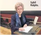  ??  ?? Sybil Ralphs.