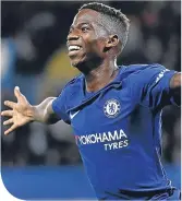  ??  ?? Musonda in the blue of Chelsea