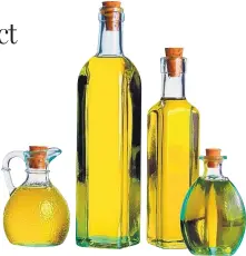  ?? CHICAGO TRIBUNE ?? Olive oil and canola oil are the recommende­d go-to cooking oils.