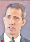  ??  ?? Juan Guaidó, presidente encargado de la República Bolivarian­a de Venezuela.