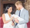  ?? Photo / AP ?? Meghan and Harry were back at work soon after Archie’s birth.