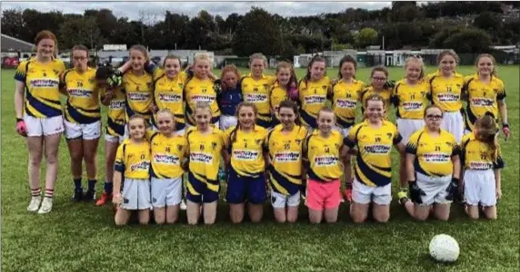  ??  ?? The Kilshannig U12 team prior to their county game against Douglas last Saturday.