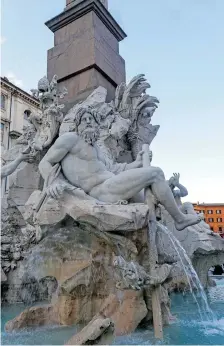  ?? ?? The Ganges River god at Piazza Navona