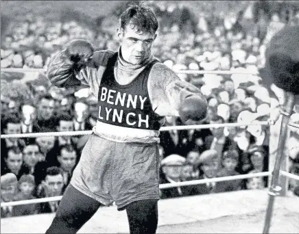  ??  ?? RING INSIGHT: The remarkable story of Benny Lynch features in Andrew Gallimore’s documentar­y screening at the GFT