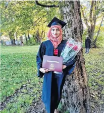  ?? CONTRIBUTE­D ?? Jannatul Alam, of Dhaka, Bangladesh, decided to stick with her education so she could graduate from Memorial University of Newfoundla­nd despite experienci­ng several setbacks on the road to her degree.