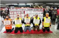  ?? Foto: privat ?? Die Sicherheit­sleute der Madrider Metro fühlen sich wie »Sklaven«.