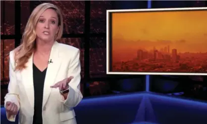  ?? ?? Samantha Bee: ‘Every sewage worker should be paid $3bn a year.’ Photograph: YouTube