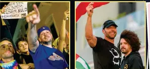  ??  ?? “Éramos una isla dividida, pero ya no, #RickyRenun­cia”: Ricky Martin.