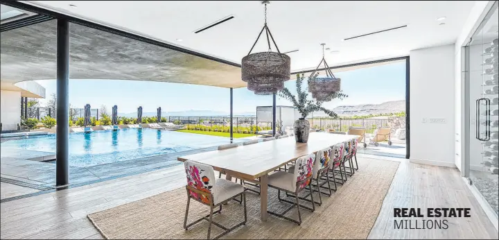  ?? Coldwell Banker Premier Realty ?? This Blue Heron home in the exclusive The Summit Club in Summerlin is on the market for $23.5 million. It features indoor/outdoor living and views of the Las Vegas Valley and Spring Mountains.