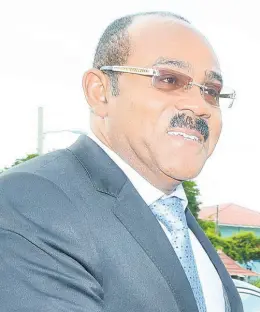  ??  ?? Antigua Prime Minister Gaston Browne.