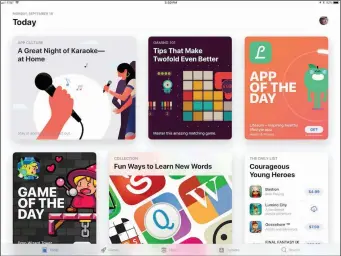  ??  ?? This is the new App Store on an iPad. You get these app packages on the iPhone, too