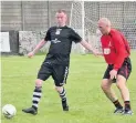  ??  ?? Bossing it Current Jags gaffer Alan Paterson, left, pulled on his boots