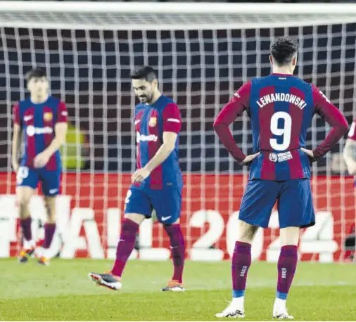  ?? ?? El Barcelona no fue capaz de sumar los tres puntos ante el Granada